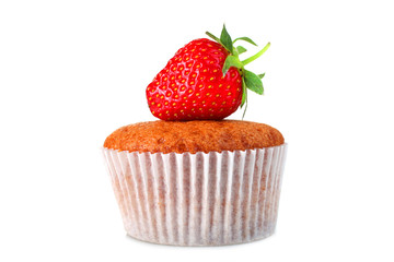 Cupcake with  strawberry