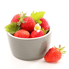 strawberry isolated on white
