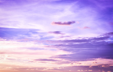 colorful sky with clouds on evening