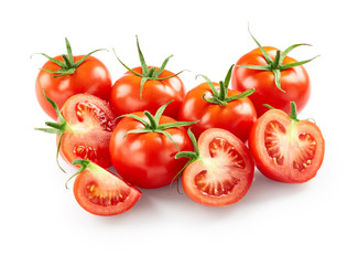 Tomatoes isolated on white background