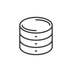 Database line icon