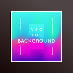 Vector design template and illustration in trendy bright gradient colors