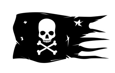 vector skull with crossed bones