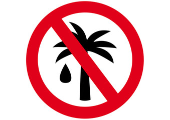 Schild Palm&ouml;l verboten