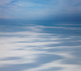 Fototapeta premium Winter tundra from above