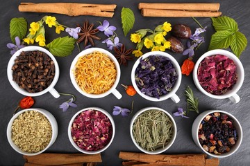 Fototapeta premium Herbs and spices.