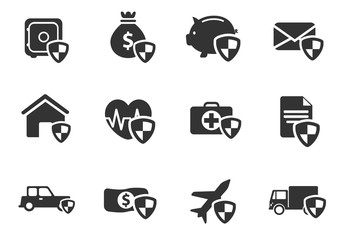 insurance icon set