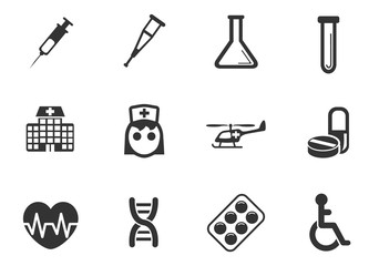 medicine icon set