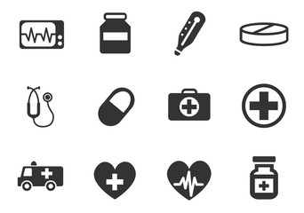 medicine icon set