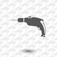 drill icon stock vector illustration flat design