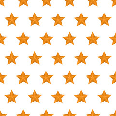 Seamless pattern summer beach starfish background with template in swatches for your convenience. Easy to use.