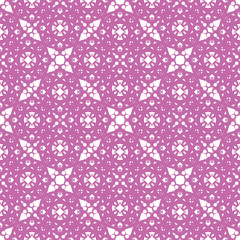 Vector seamless floral geometric pattern