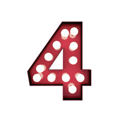 3D Rendering Red Bulb Type Isolated White Background With Clipping Path Mask