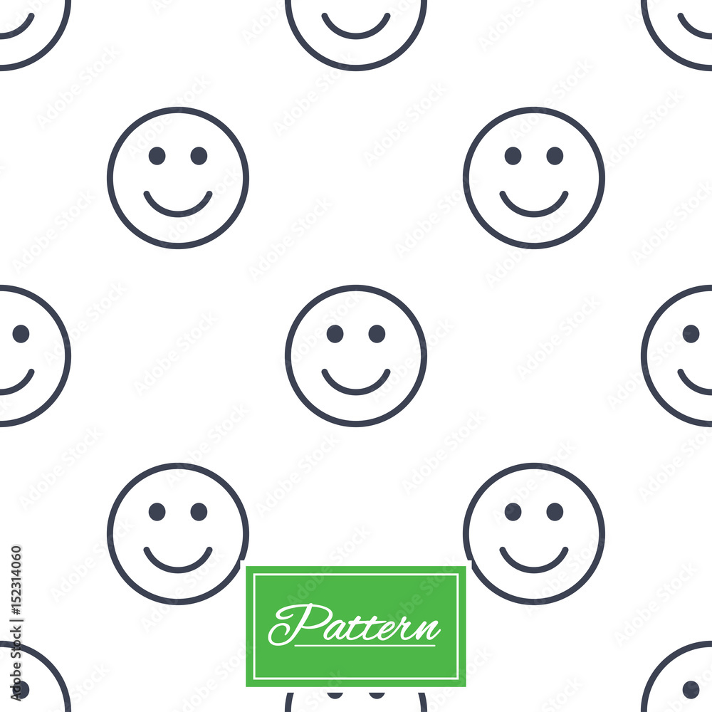 Poster smile lines seamless pattern.