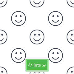 Smile lines seamless pattern.