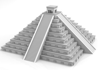 Fototapeta premium Maya Pyramid - 3D