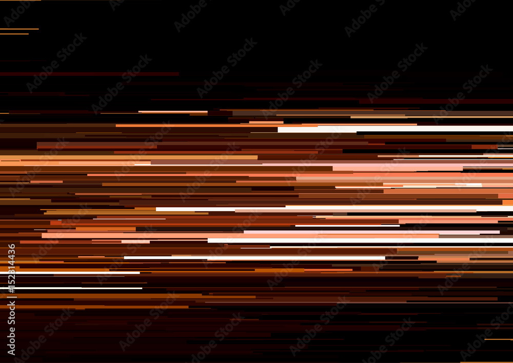 Aufkleber abstract background with glitched horizontal stripes, stream lines. concept of aesthetics of signal 