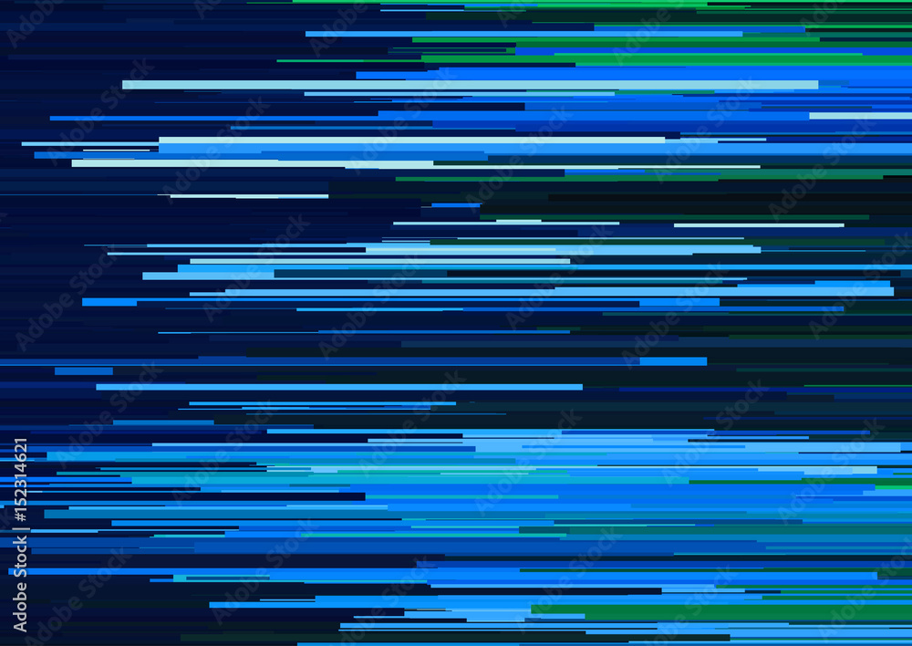 Aufkleber abstract background with glitched horizontal stripes, stream lines. concept of aesthetics of signal 