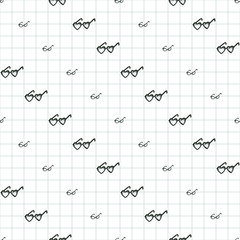 Seamless pattern with sunglasses