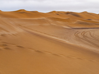 Fototapeta na wymiar Namib desert dunes near Swakopmund