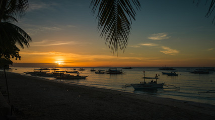 Sunrise on Alona Beach, Bohol, Philippines