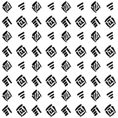 Rhombus shapes scandinavian seamless pattern for wrapping paper of fabric print.