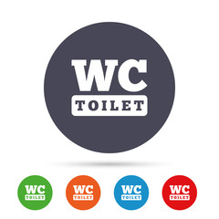 WC Toilet sign icon. Restroom symbol.