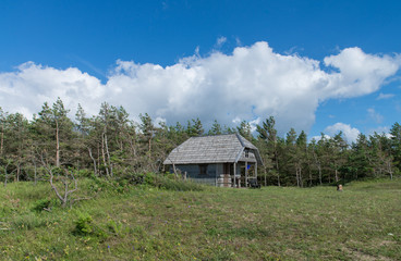 Small country house in forest. Jurkalne, Latvia