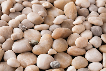 Fototapeta na wymiar Sea pebbles background, natural seashore stones