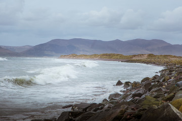 Fototapeta na wymiar A beautiful Atlantic ocean coastline in Ireland.