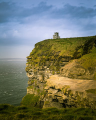 Fototapeta na wymiar A beautiful landscape of Moher cliffs in spring in Ireland.