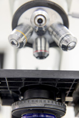 microscope on table in the laboratory