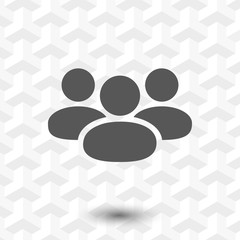 People icon  stock vector illustration flat design