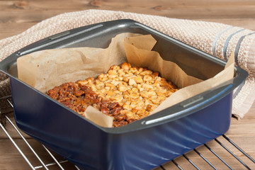 Home Baked Nut Bars With Cashew, Pecan, Honey.