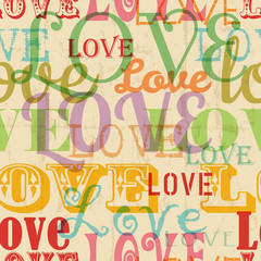 seamless love background pattern, vector illustration