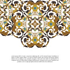 Vector damask seamless pattern