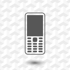 Mobile phone icon stock vector illustration flat design