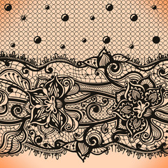 Seamless pattern flowers, butterflies, hummingbirds, dark background