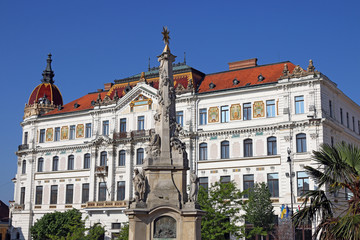 The Szechenyi square Pecs Hungary