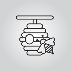 beehive vector icon