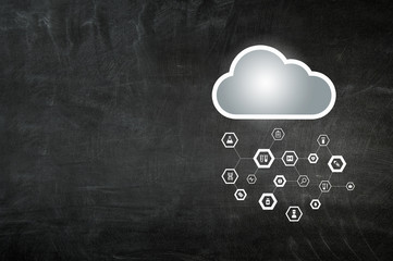 Network of remote service. Mixed media