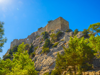 The Castle of Monolithos on the Rhodes island