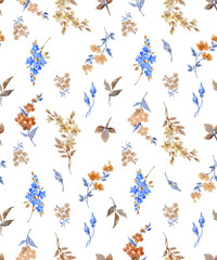 Seamless abstract floral pattern