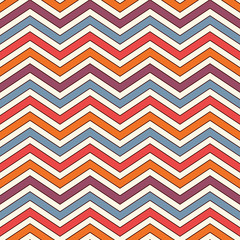 Chevron stripes background. Bright seamless pattern with classic geometric ornament. Zigzag horizontal lines wallpaper.