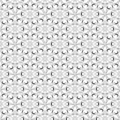 Seamless abstract geometric pattern. Silver and black pattern on a white background.