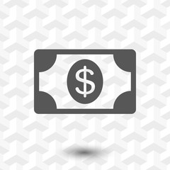 Obraz premium dollar money icon stock vector illustration flat design