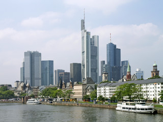 Fototapeta na wymiar City view of Frankfurt am Main, Hesse, Hessen, Germany, Europe