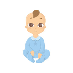 Baby boy in blue.