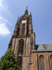 Fototapeta na wymiar Dom St. Bartholomaeus, in Frankfurt am Main, Hesse, Hessen, Germany, Europe