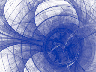 Toned color monochrome abstract fractal illustration. Raster clip art.